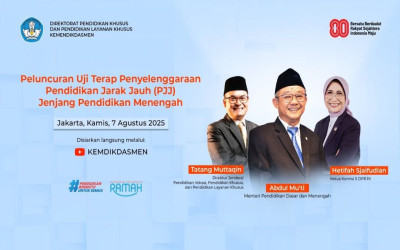 Peluncuran Uji Tarap Penyelenggaraan Pendidikan Jarak Jauh (PJJ)